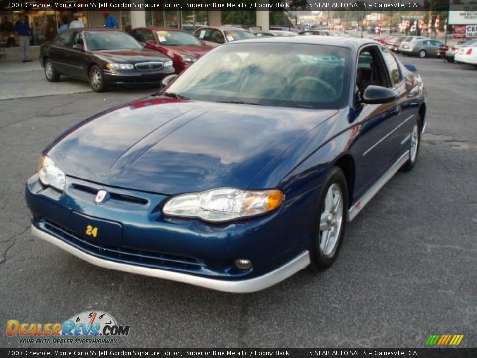 2003 Chevrolet Monte Carlo SS Jeff Gordon Signature Edition Superior Blue Metallic / Ebony Black Photo #2