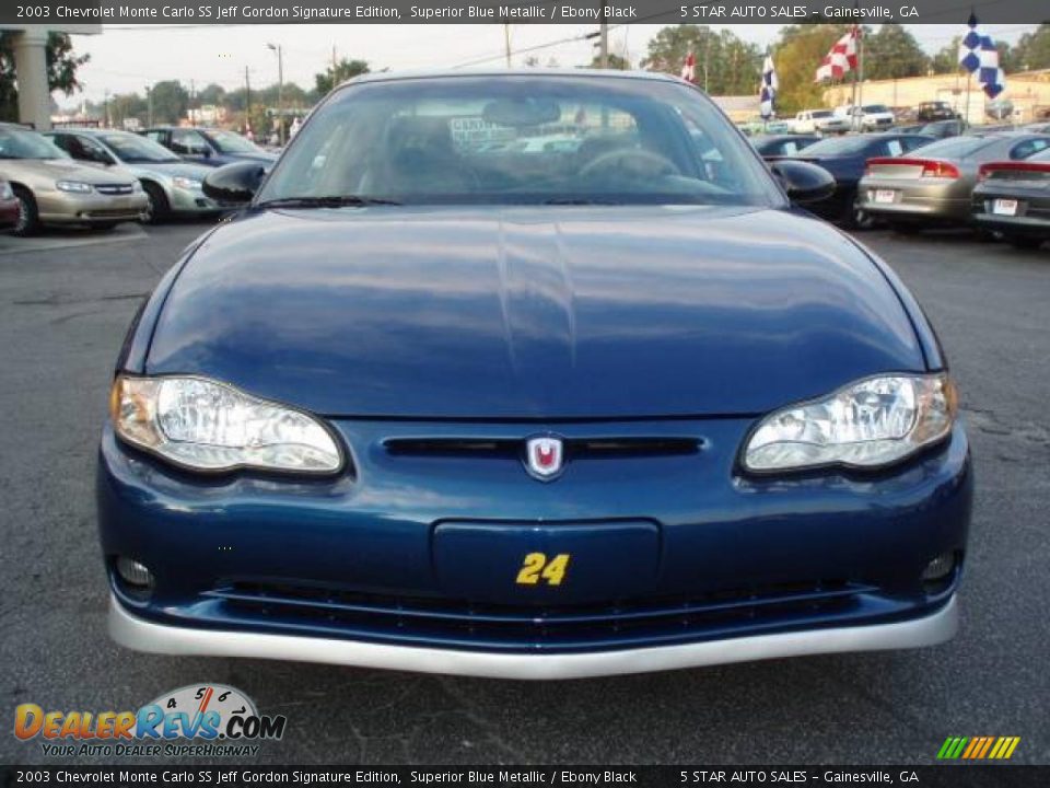 2003 Chevrolet Monte Carlo SS Jeff Gordon Signature Edition Superior Blue Metallic / Ebony Black Photo #3