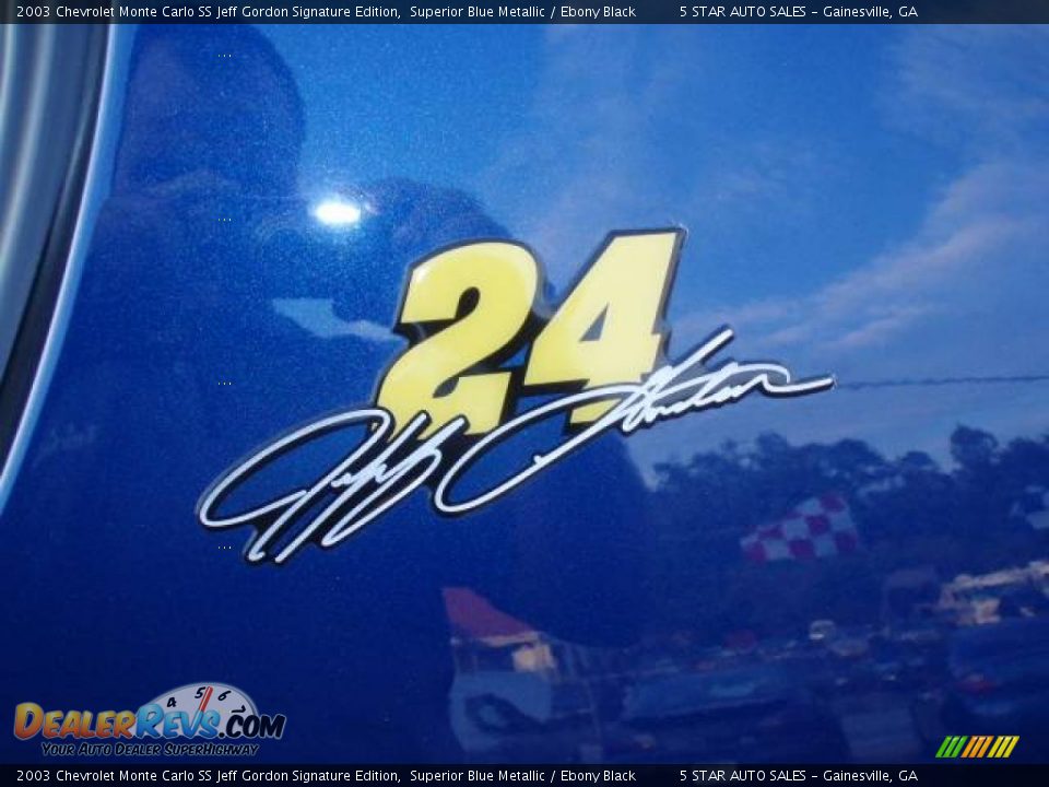 2003 Chevrolet Monte Carlo SS Jeff Gordon Signature Edition Superior Blue Metallic / Ebony Black Photo #9