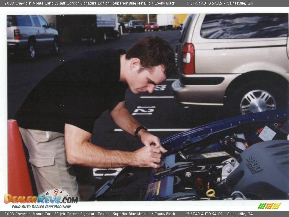 2003 Chevrolet Monte Carlo SS Jeff Gordon Signature Edition Superior Blue Metallic / Ebony Black Photo #10