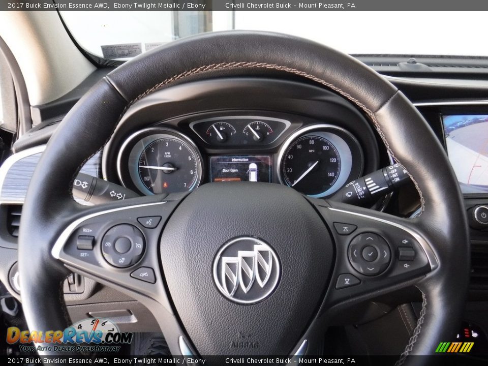 2017 Buick Envision Essence AWD Ebony Twilight Metallic / Ebony Photo #24