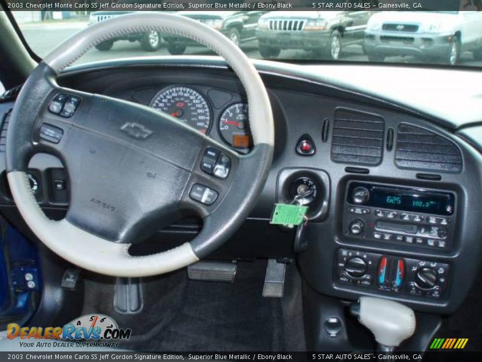 2003 Chevrolet Monte Carlo SS Jeff Gordon Signature Edition Superior Blue Metallic / Ebony Black Photo #12