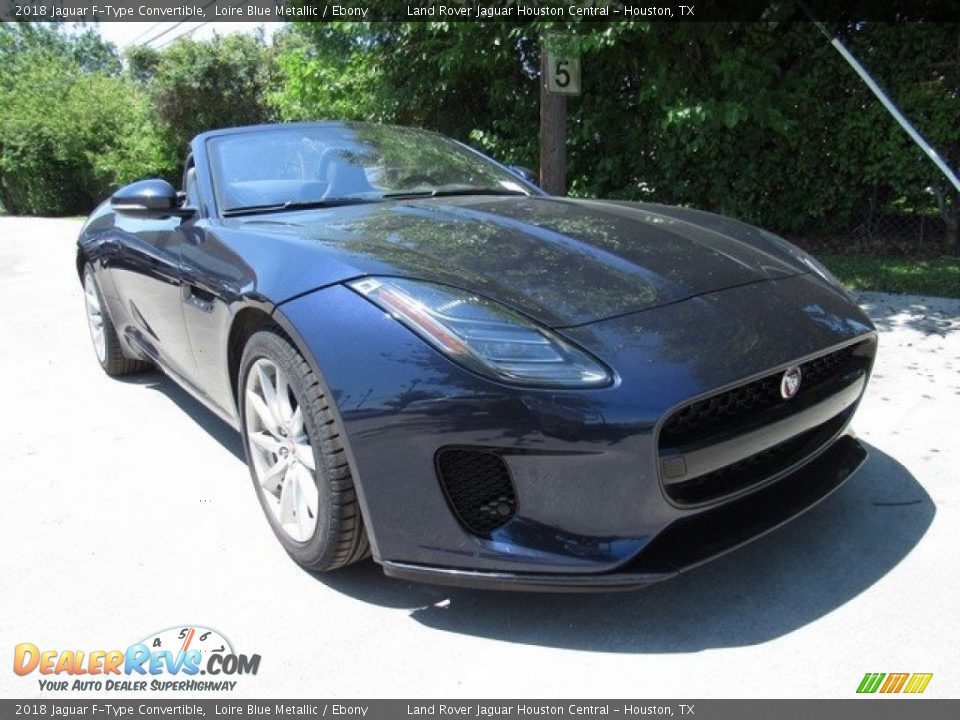2018 Jaguar F-Type Convertible Loire Blue Metallic / Ebony Photo #2