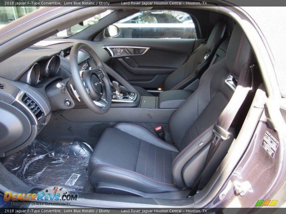 Ebony Interior - 2018 Jaguar F-Type Convertible Photo #3