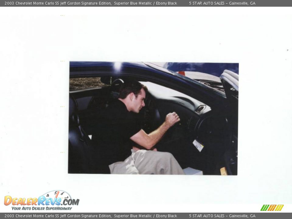 2003 Chevrolet Monte Carlo SS Jeff Gordon Signature Edition Superior Blue Metallic / Ebony Black Photo #19