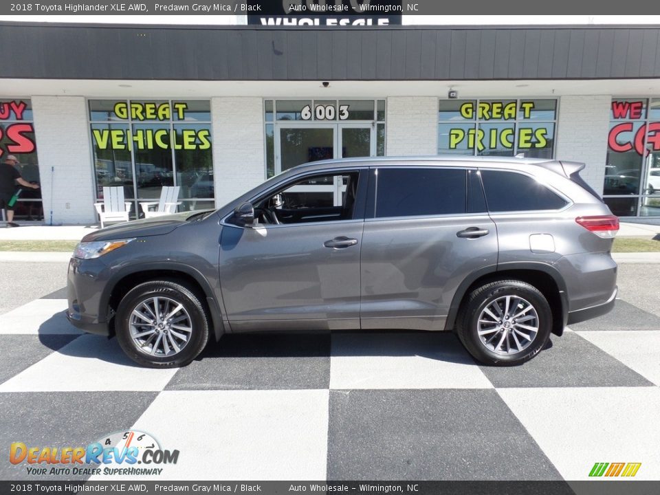 2018 Toyota Highlander XLE AWD Predawn Gray Mica / Black Photo #1