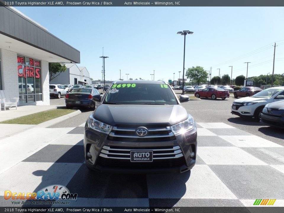 2018 Toyota Highlander XLE AWD Predawn Gray Mica / Black Photo #2