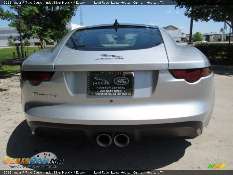 2018 Jaguar F-Type Coupe Indus Silver Metallic / Ebony Photo #8