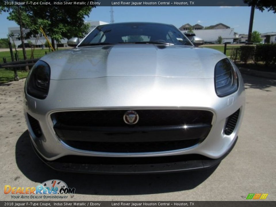 2018 Jaguar F-Type Coupe Indus Silver Metallic / Ebony Photo #9