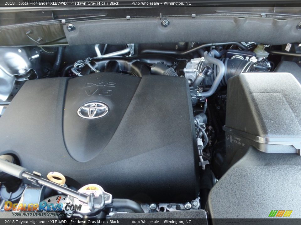 2018 Toyota Highlander XLE AWD Predawn Gray Mica / Black Photo #6
