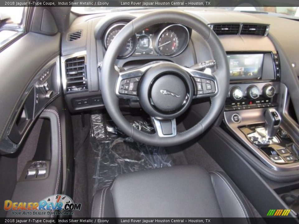2018 Jaguar F-Type Coupe Indus Silver Metallic / Ebony Photo #13