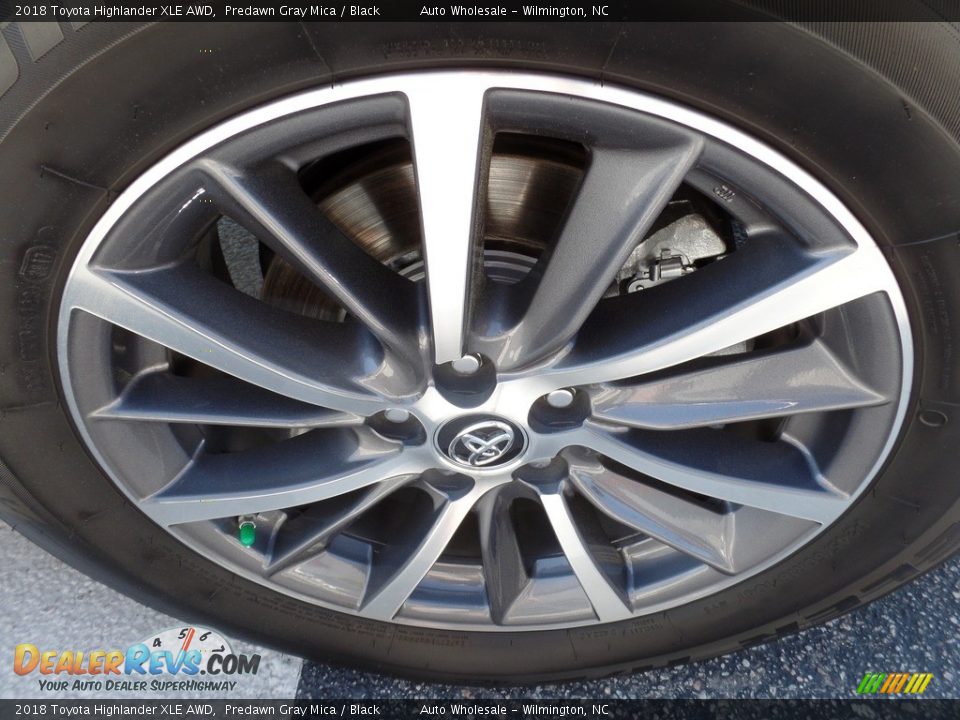 2018 Toyota Highlander XLE AWD Predawn Gray Mica / Black Photo #7