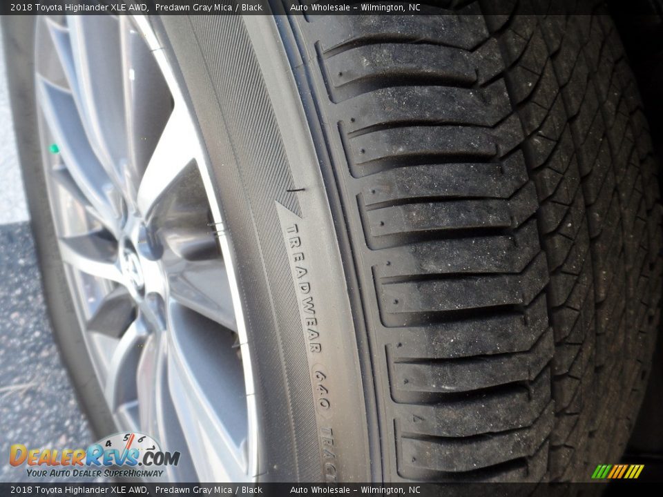2018 Toyota Highlander XLE AWD Predawn Gray Mica / Black Photo #8