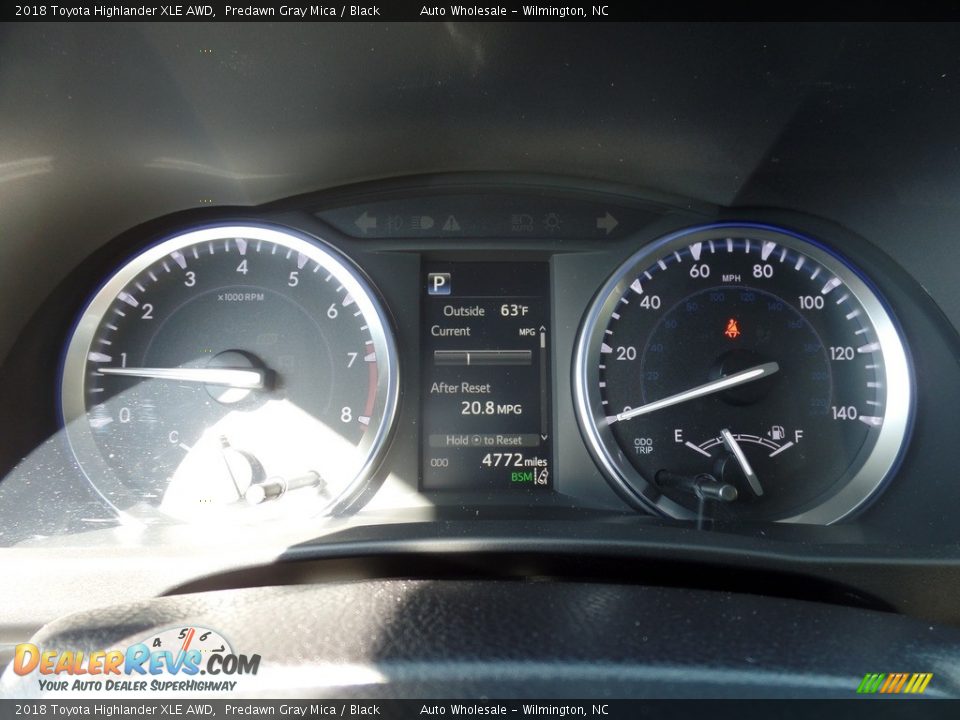 2018 Toyota Highlander XLE AWD Predawn Gray Mica / Black Photo #16