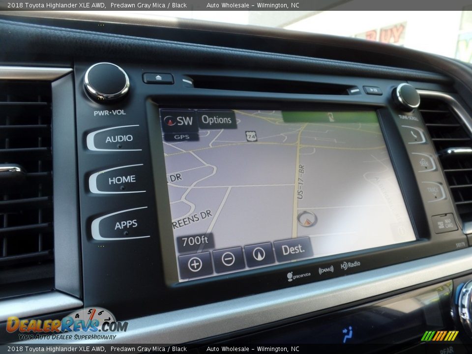 2018 Toyota Highlander XLE AWD Predawn Gray Mica / Black Photo #17