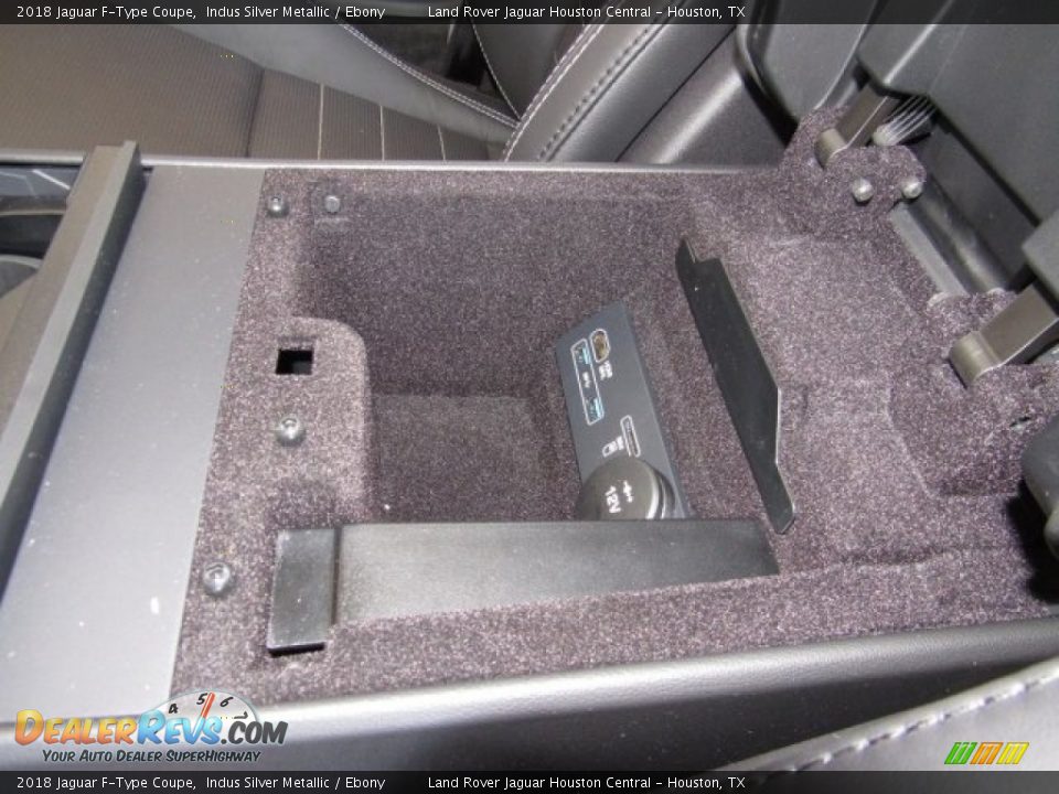 2018 Jaguar F-Type Coupe Indus Silver Metallic / Ebony Photo #36