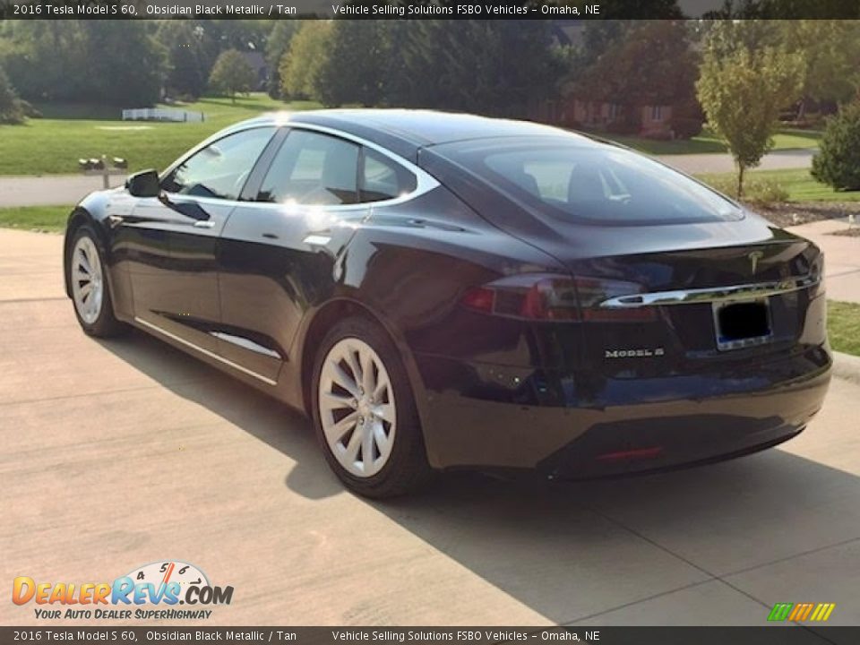 2016 Tesla Model S 60 Obsidian Black Metallic / Tan Photo #13