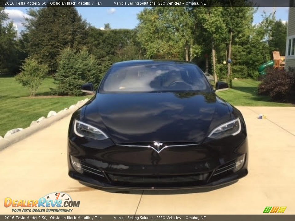 2016 Tesla Model S 60 Obsidian Black Metallic / Tan Photo #16