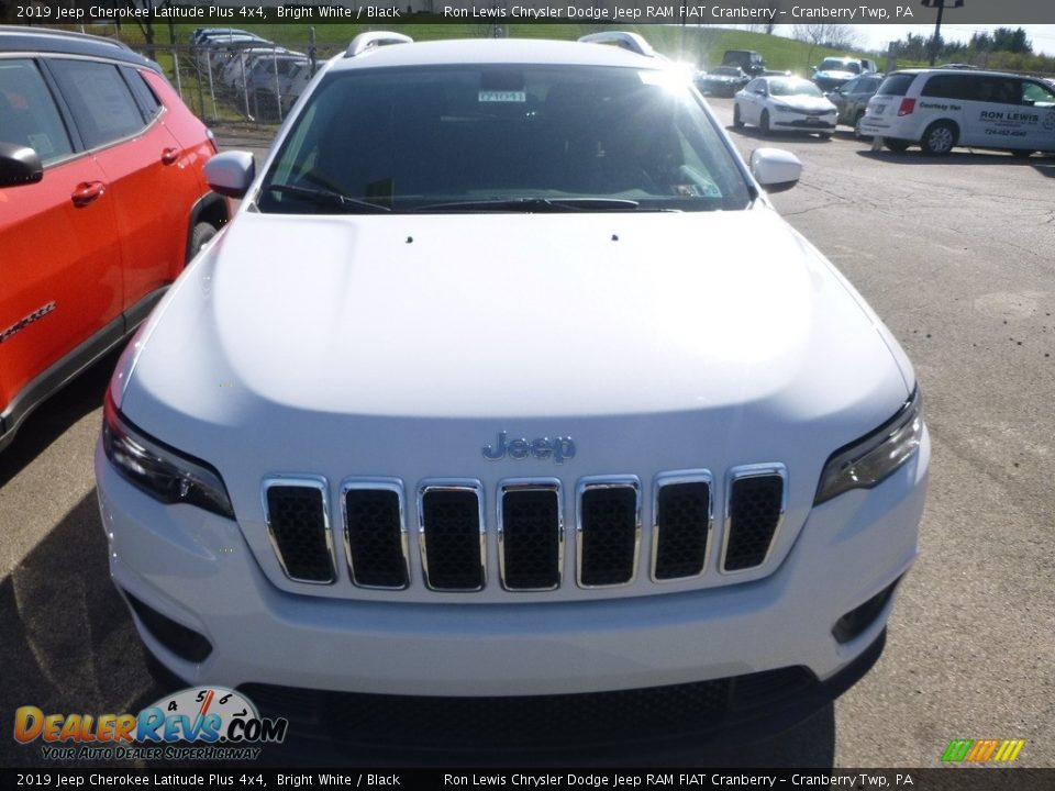 2019 Jeep Cherokee Latitude Plus 4x4 Bright White / Black Photo #10