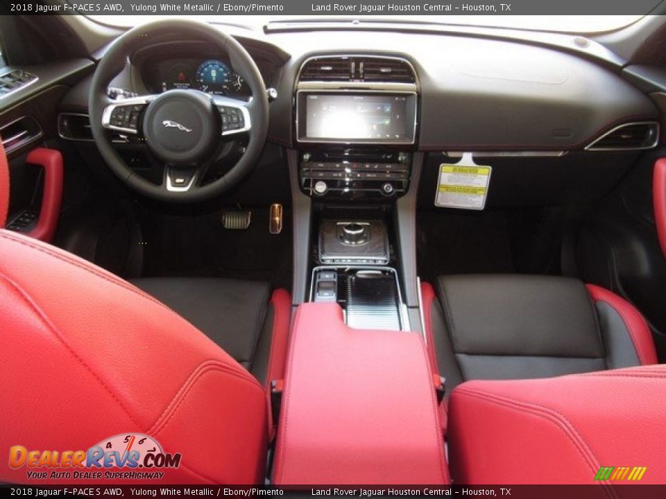 Dashboard of 2018 Jaguar F-PACE S AWD Photo #4