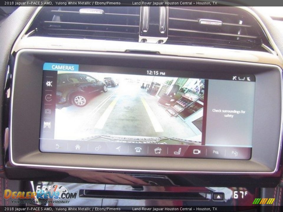 2018 Jaguar F-PACE S AWD Yulong White Metallic / Ebony/Pimento Photo #34