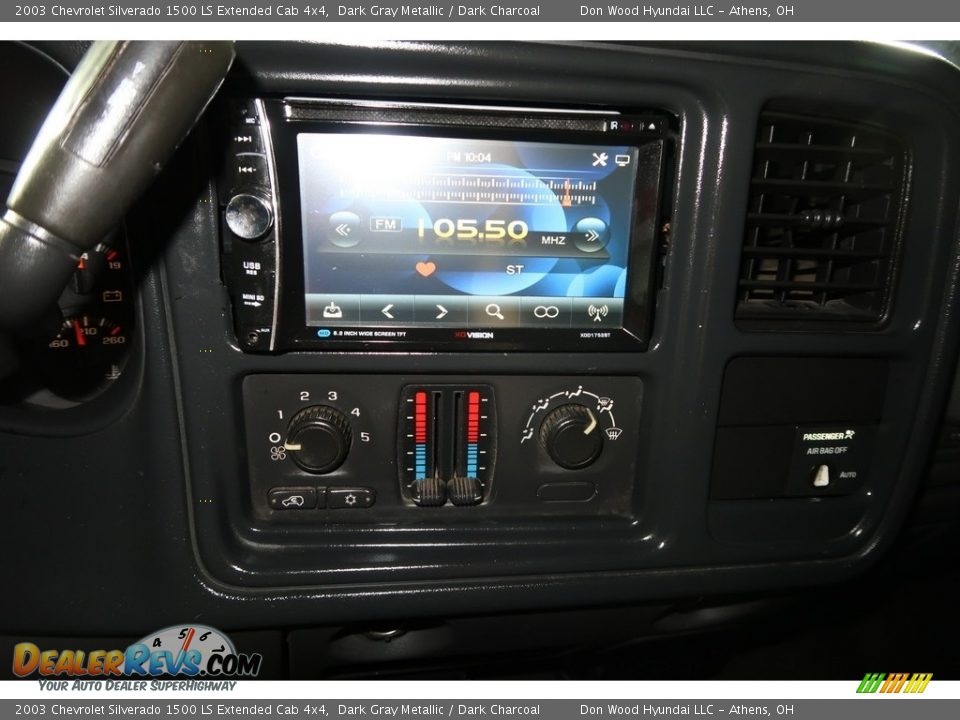 2003 Chevrolet Silverado 1500 LS Extended Cab 4x4 Dark Gray Metallic / Dark Charcoal Photo #15