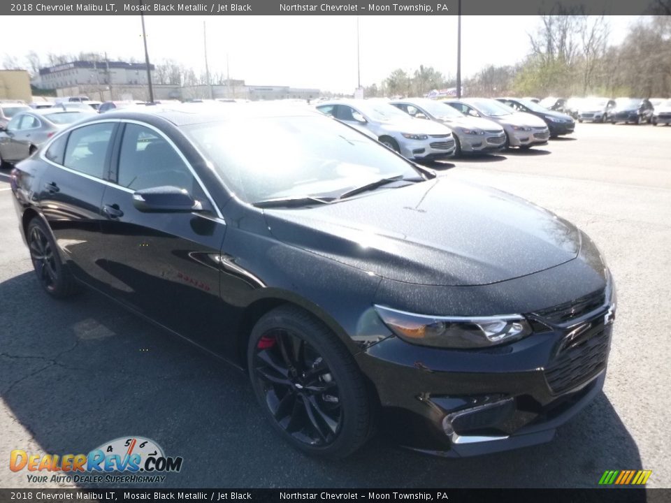 2018 Chevrolet Malibu LT Mosaic Black Metallic / Jet Black Photo #7