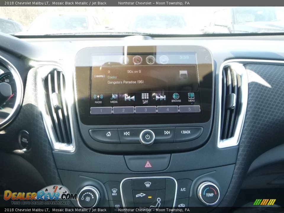 2018 Chevrolet Malibu LT Mosaic Black Metallic / Jet Black Photo #17