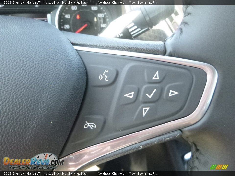 2018 Chevrolet Malibu LT Mosaic Black Metallic / Jet Black Photo #19