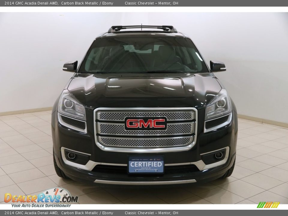2014 GMC Acadia Denali AWD Carbon Black Metallic / Ebony Photo #2