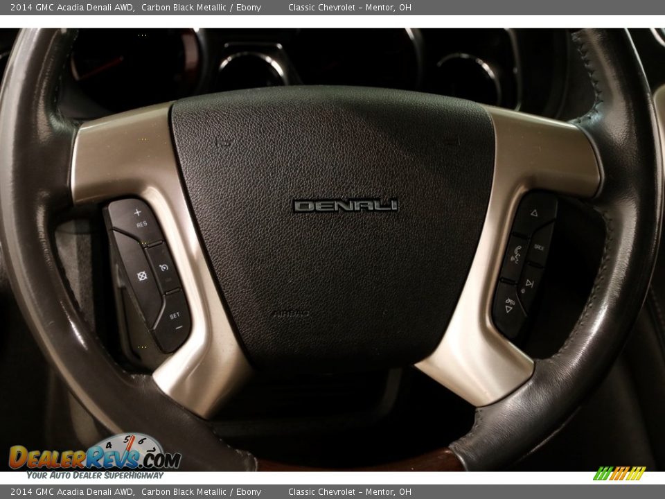 2014 GMC Acadia Denali AWD Carbon Black Metallic / Ebony Photo #7