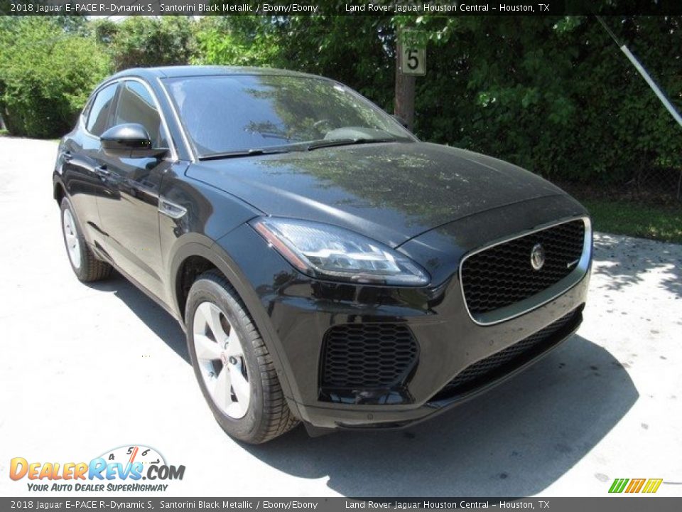 2018 Jaguar E-PACE R-Dynamic S Santorini Black Metallic / Ebony/Ebony Photo #2
