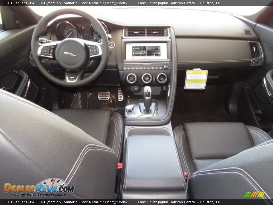 2018 Jaguar E-PACE R-Dynamic S Santorini Black Metallic / Ebony/Ebony Photo #4