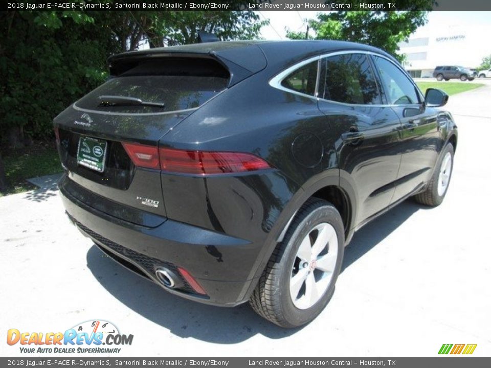 2018 Jaguar E-PACE R-Dynamic S Santorini Black Metallic / Ebony/Ebony Photo #7