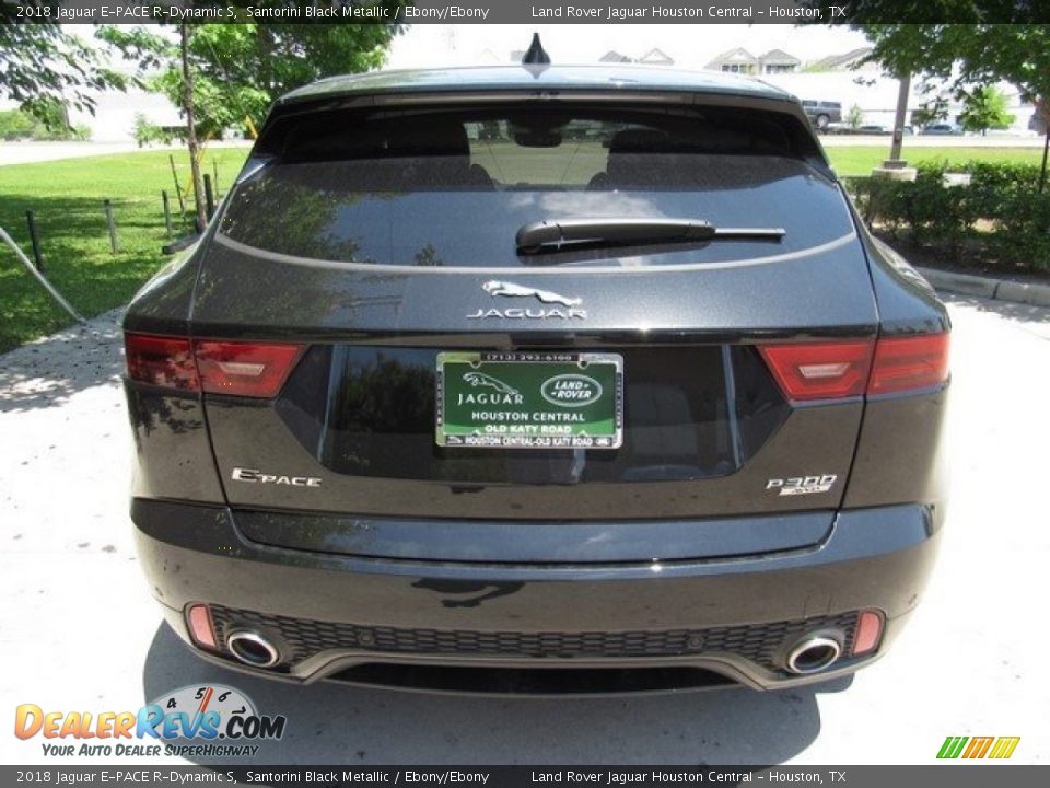 2018 Jaguar E-PACE R-Dynamic S Santorini Black Metallic / Ebony/Ebony Photo #8