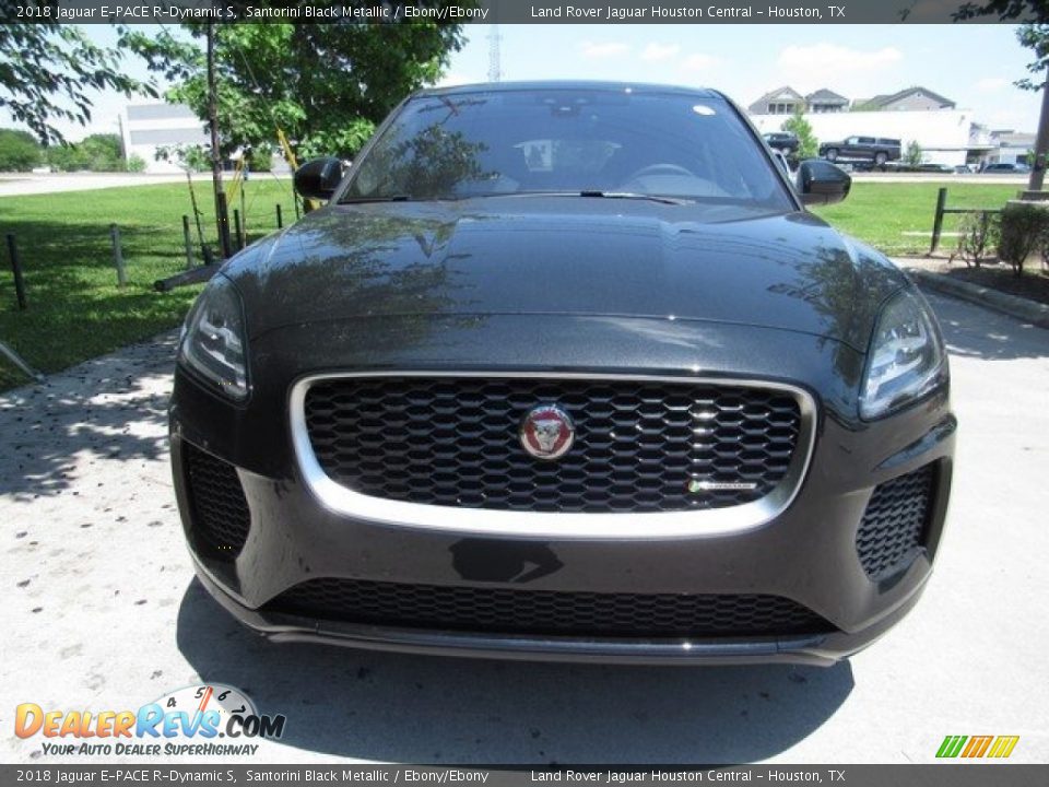 2018 Jaguar E-PACE R-Dynamic S Santorini Black Metallic / Ebony/Ebony Photo #9