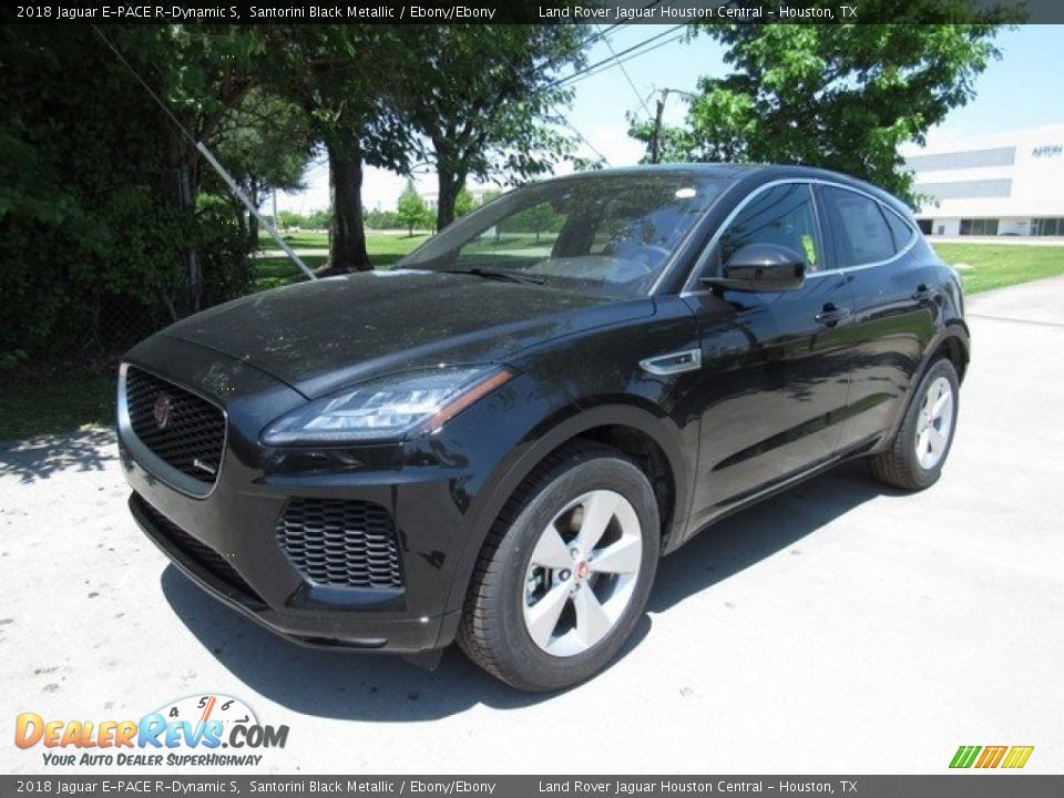 2018 Jaguar E-PACE R-Dynamic S Santorini Black Metallic / Ebony/Ebony Photo #10