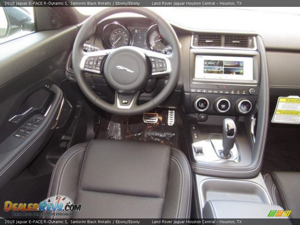 2018 Jaguar E-PACE R-Dynamic S Santorini Black Metallic / Ebony/Ebony Photo #14