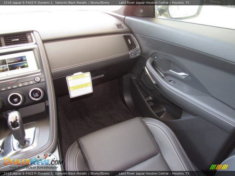 2018 Jaguar E-PACE R-Dynamic S Santorini Black Metallic / Ebony/Ebony Photo #15