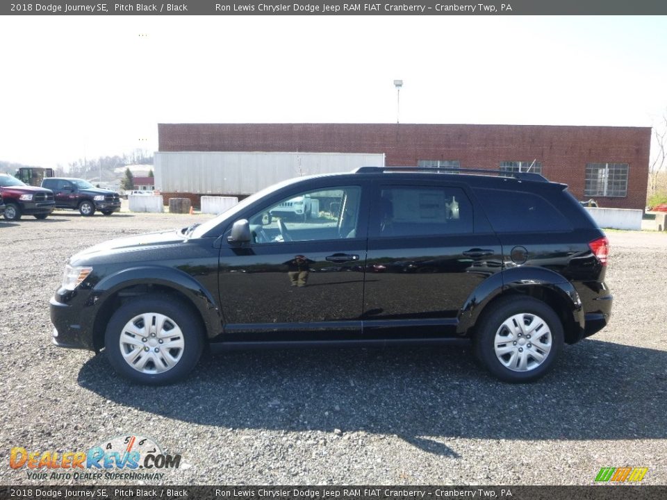 2018 Dodge Journey SE Pitch Black / Black Photo #2