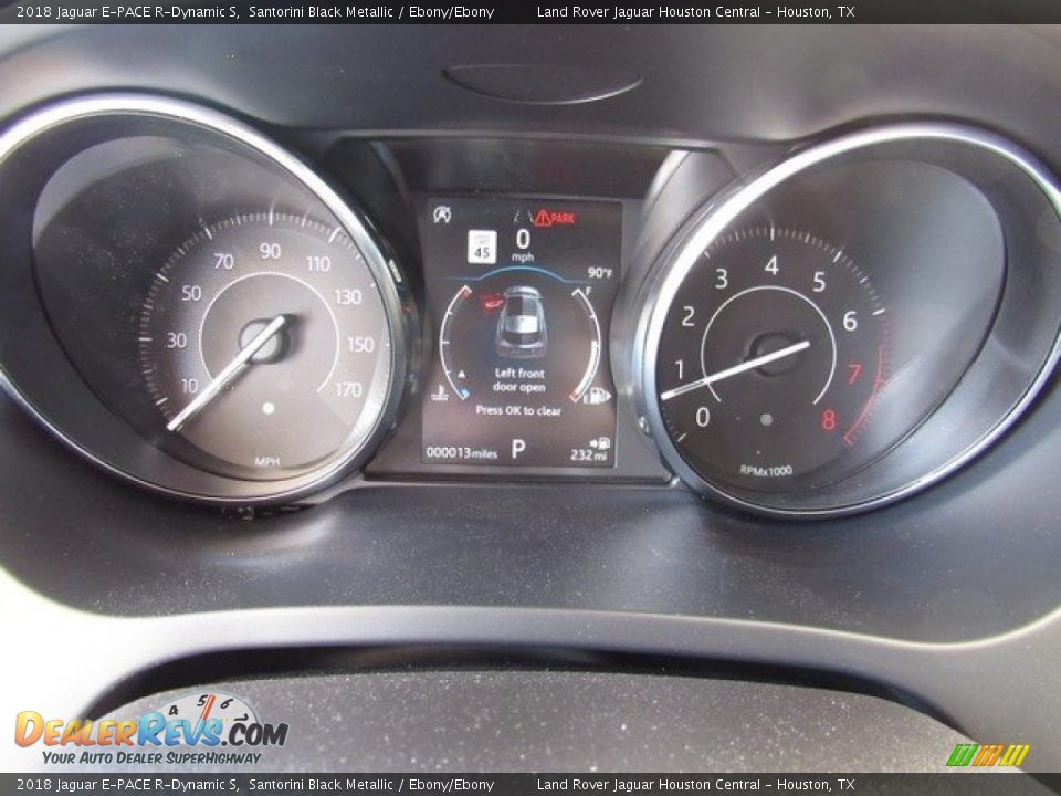 2018 Jaguar E-PACE R-Dynamic S Santorini Black Metallic / Ebony/Ebony Photo #30