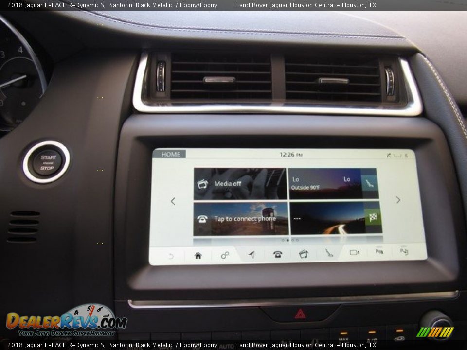 2018 Jaguar E-PACE R-Dynamic S Santorini Black Metallic / Ebony/Ebony Photo #31