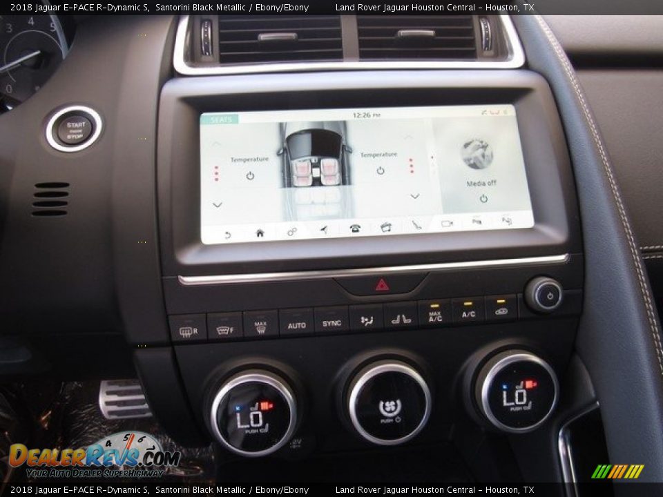 2018 Jaguar E-PACE R-Dynamic S Santorini Black Metallic / Ebony/Ebony Photo #35