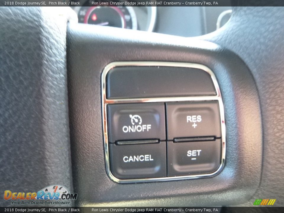 2018 Dodge Journey SE Pitch Black / Black Photo #18