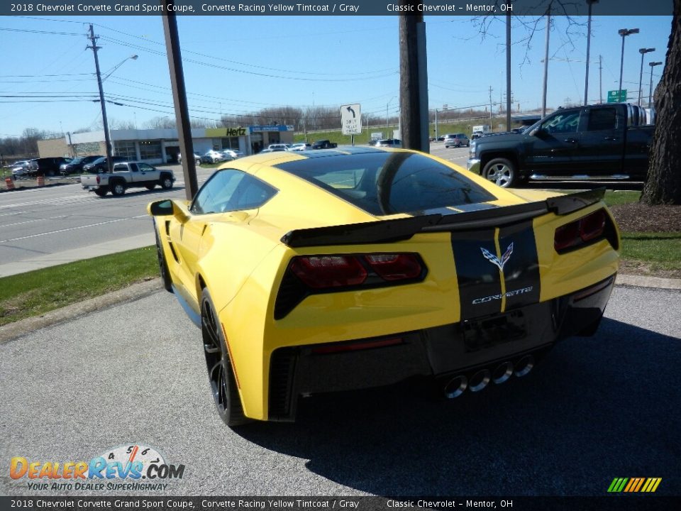 2018 Chevrolet Corvette Grand Sport Coupe Corvette Racing Yellow Tintcoat / Gray Photo #5
