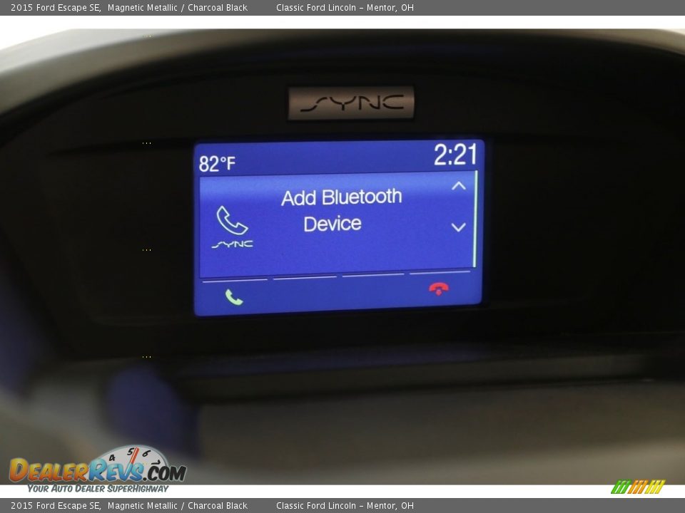 2015 Ford Escape SE Magnetic Metallic / Charcoal Black Photo #10