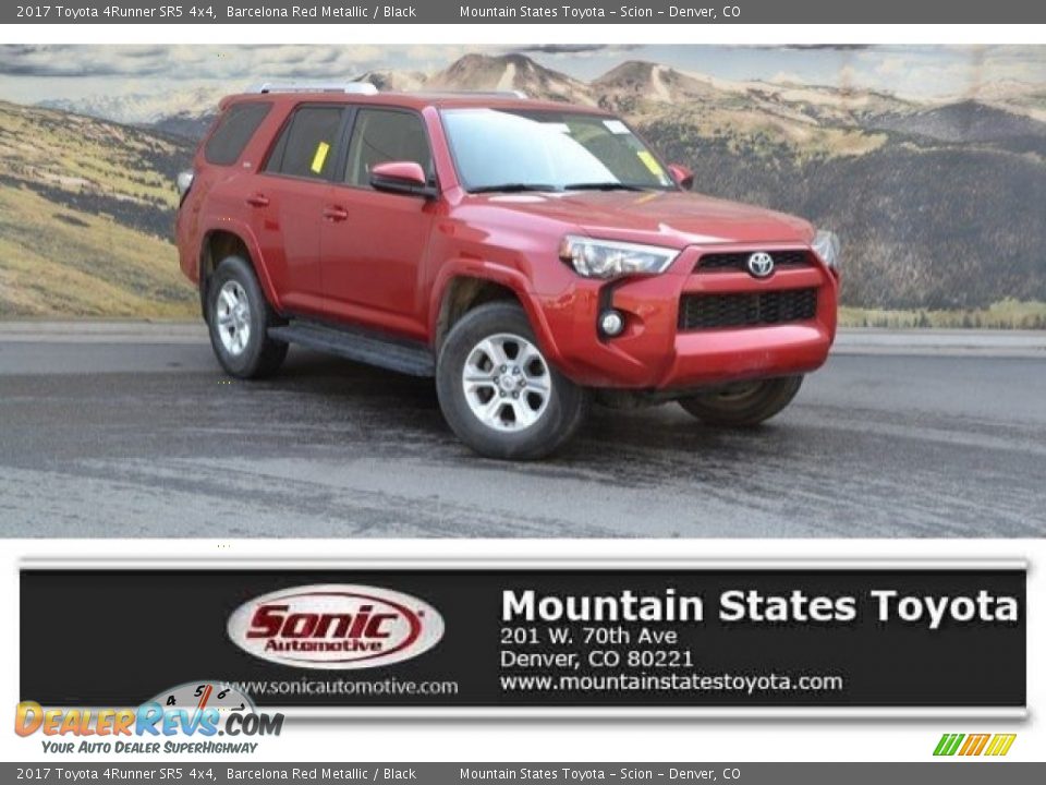 2017 Toyota 4Runner SR5 4x4 Barcelona Red Metallic / Black Photo #1