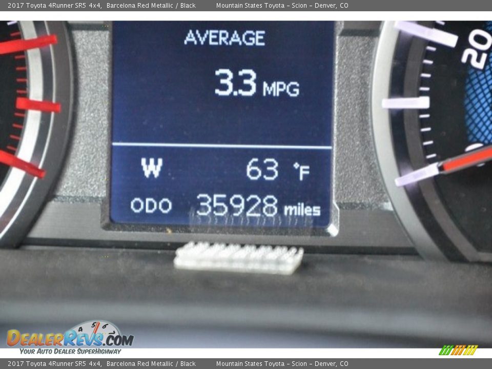 2017 Toyota 4Runner SR5 4x4 Barcelona Red Metallic / Black Photo #12