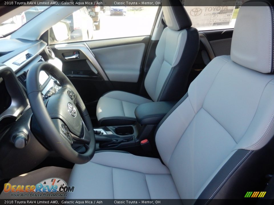 2018 Toyota RAV4 Limited AWD Galactic Aqua Mica / Ash Photo #3