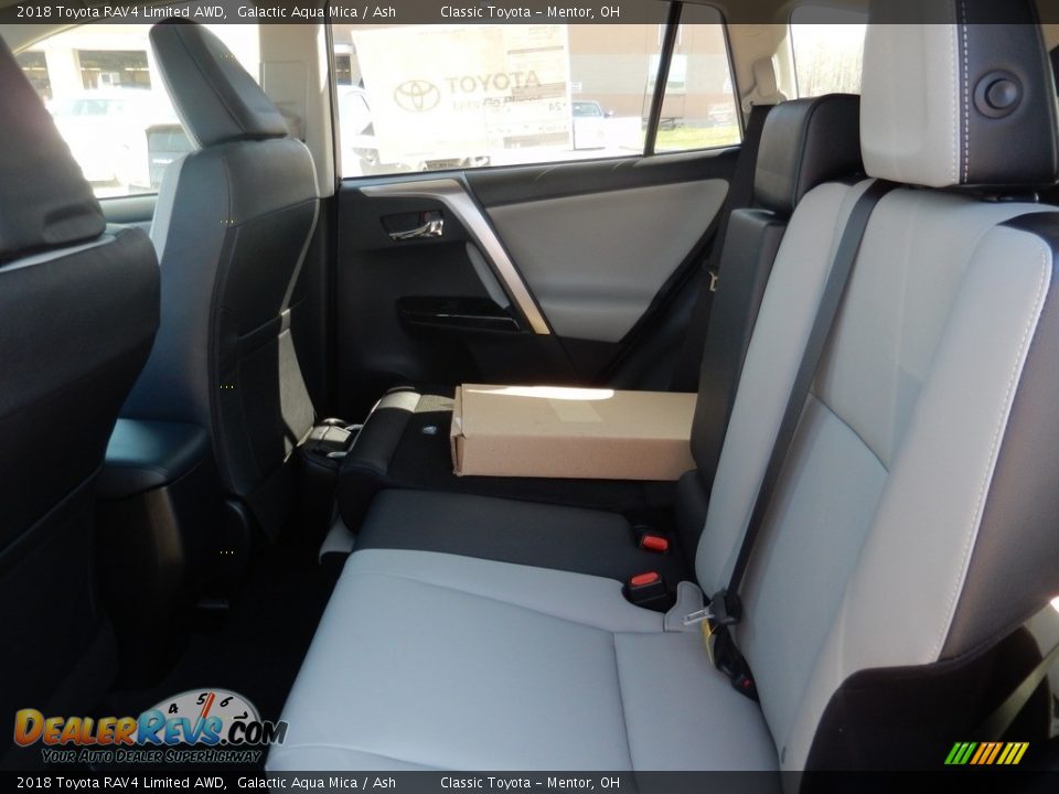 2018 Toyota RAV4 Limited AWD Galactic Aqua Mica / Ash Photo #4